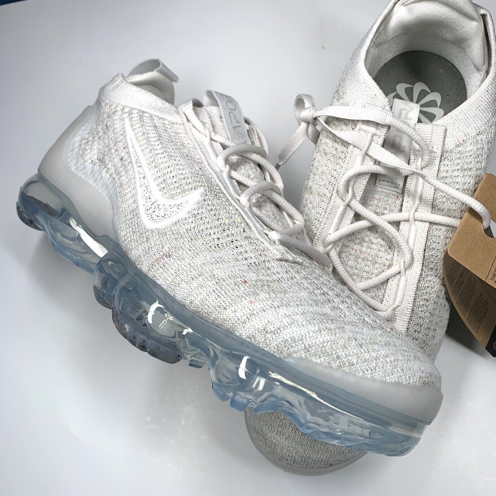 Nike Air VaporMax Flyknit 2021 Phantom Off White DJ9975-001 Women’s Size 12 - Picture 8 of 11